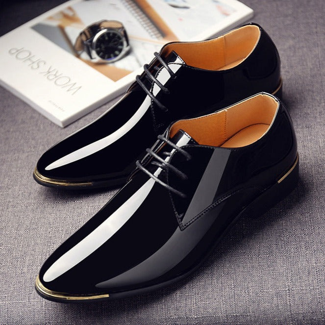 Chaussure Homme en Cuir Verni