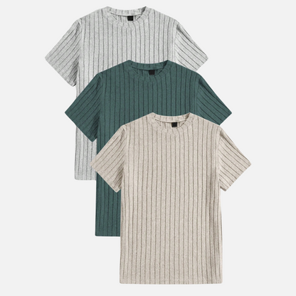 Lot de 3 T-shirts Homme Texturés Ferrutini FRT16